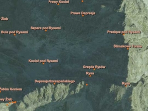 Zweryfikowane szczyty i przełęcze w PRNG