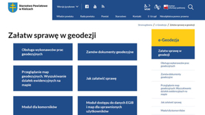 Portal e-Geodezja powiatu kieleckiego już działa