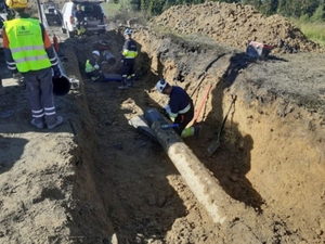 Zakopianka: uszkodzony gazociąg na mapie był w innym miejscu <br />
fot. GDDKiA