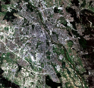 Siły Zbrojne RP kupują zobrazowania satelitarne <br />
Warszawa okiem satelity Pleiades