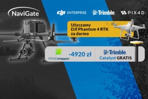 Zamów DJI Matrice 300 RTK & Zenmuse P1. Na czas oczekiwania NaviGate użycza Phantom 4 RTK za darmo