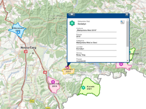 Niezwykłe małopolskie wsie w wojewódzkim geoportalu
