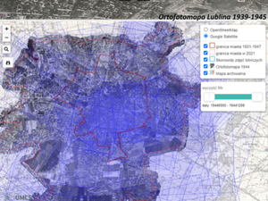 Ortofotomapa wojennego Lublina