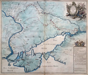 Mapa wojny rosyjsko-tureckiej 1736 r. w zbiorach Ossolineum