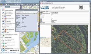 Geoportal Otwartych Danych Przestrzennych wygeneruje bezpłatny raport o działce