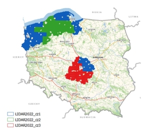 GUGiK finalizuje przetarg na lotniczy skaning za ponad 8 mln złotych <br />
Zakres umów Źródło: GUGiK