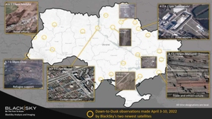 Satelitarna konstelacja BlackSky rekordowo szybko reaguje na wojnę w Ukrainie