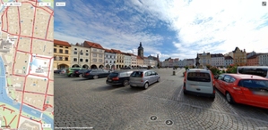 Jeszcze lepsze panoramy ulic na Mapy.cz <br />
Czeskie Budziejowice