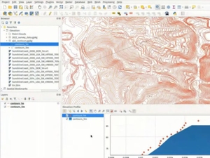 Nie tylko przekroje w QGIS 3.26 <br />
Rys. 1. Generowanie przekrojów w QGIS