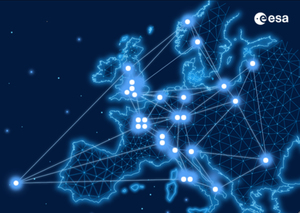 ESA i UPWr utworzą laboratorium w zakresie technologii GNSS <br />
Obecna sieć laboratoriów ESA w Europie (fot. ESA)