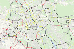 Stolica zamawia serwis oraz rozwój systemu usług edycji map <br />
fot. mapa.um.warszawa.pl
