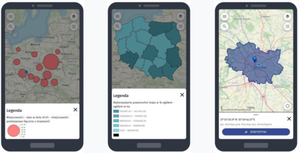 Przeglądaj mapy statystyczne GUS na iPadach i iPhone'ach