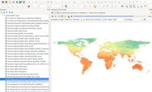 QGIS 3.28: sporo zmian drobnych, choć przydatnych <br />
Wizualizacja usługi WMTS wzbogaconej o wymiar czasu