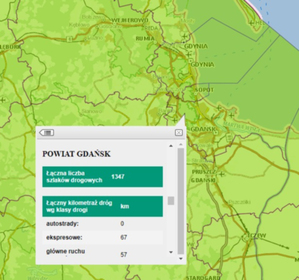 Statystyki o drogach i kolejach w nowej usłudze GUGiK