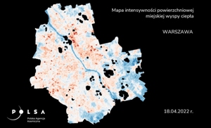 Tak nagrzewają się polskie miasta podczas upałów [mapy satelitarne]