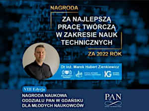 Pracownik Katedry Geodezji PG laureatem konkursu PAN