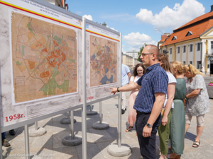 Historia planowania przestrzennego Białegostoku na wystawie <br />
Fot. Dawid Gromadzki/UM Białystok