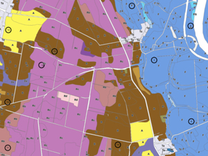 GUGiK zleca przetworzenie mapy glebowo-rolniczej do postaci wektorowej <br />
Mapa glebowo-rolnicza w Geoportalu Województwa Opolskiego (mapy.opolskie.pl)