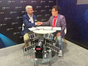SatRev wyniesie w 2024 r. satelitę optycznego dla TelePIX <br />
CEO SatRev Grzegorz Zwoliński i CEO TelePIX Seongick Cho