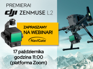 Oficjalna premiera najnowszego skanera laserowego DJI Zenmuse L2 - weź udział w webinarium!