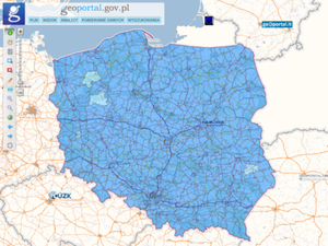 98,9% powiatów z wdrożonym układem PL-EVRF2007-NH <br />
Aktualny stan wdrażania układu PL-EVRF2007-NH w serwisie Geoportal.gov.pl