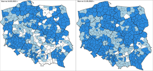 Waldemar Izdebski o wdrożeniach nowego układu wysokościowego <br />
Wdrożenia układu PL-EVRF2007-NH w maju 2021 r. i w maju 2022 r.