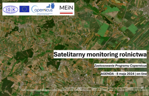 Satelitarny monitoring rolnictwa. Zapowiedź otwartego seminarium