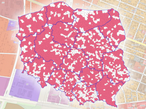 Pieniądze z EU na planowanie: jeden warunek spełniony, na realizację drugiego coraz mniej czasu <br />
Gminy, które zgłosiły zbiór POG do EZiUDP, stan na 8 stycznia 2025 r. (źródło: Geo-System)