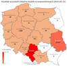 95% powiatów z poprawnymi identyfikatorami działek