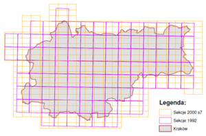 Kraków zamawia dane 3D <br />
Zasięg opracowania (źródło: SIWZ)