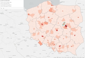 Szczepienia przeciwko COVID-19 na mapach