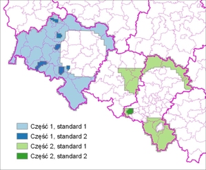 GUGiK zamawia lotnicze skanowanie laserowe <br />
Podział zamówienia na części (źródło: SWZ)