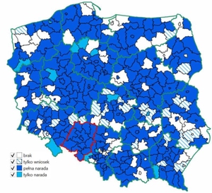 Opolskie: w pełni cyfrowe narady już w całym województwie <br />
źródło: GUGiK