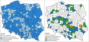 Już 3/4 powiatów wdrożyło nowy układ wysokościowy <br />
źródło danych: GUGiK