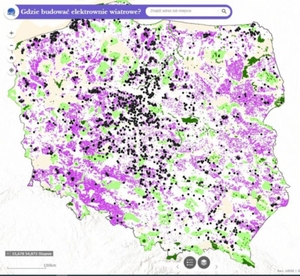 Gdzie zgodnie z nowym prawem zmieszczą się wiatraki [mapa]