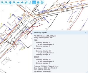 Lepsza obsługa GML-a w geoportalach Geobidu <br />
Funkcja "Info o pliku"