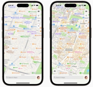 Już są! Nowe Mapy Apple dla Polski <br />
Porównanie starszej i najnowszej wersji Map Apple