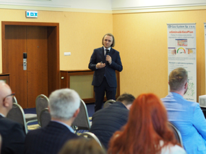 O automatyzacji i zasobie na konferencji w Jachrance <br />
Prezes Geo-Systemu Zbigniew Malinowski (fot. GP)