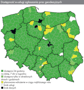 Geodezja w powiatach coraz bardziej do (e)usług