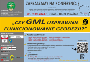 SGP zaprasza na konferencję o GML