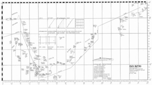 Mapa wojennego przejścia ORP "Orzeł" z Tallina do Rosyth odtworzona w pracy inżynierskiej <br />
Mapa wykonana przez pchor. Janusza Adrianka (źródło: opracowanie J. Adrianek) 