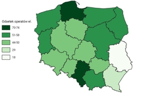 Operatów elektronicznych wreszcie więcej niż zwykłych