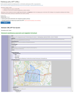 [aktualizacja] Najnowszy walidator APP MRiT nie pozwala na walidację <br />
Walidator APP firmy Geo-System