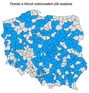 Prace kameralne - EWMAPA, TurboMAP, GeoInfo - GML i inne - Faktura