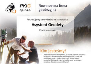 PKIG Sp z o.o. | Warszawa Asystent Geodety  Prace terenowe