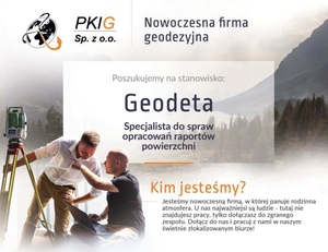 PKIG Sp z o.o. | Warszawa Geodeta do opracowań raportów powierzchni